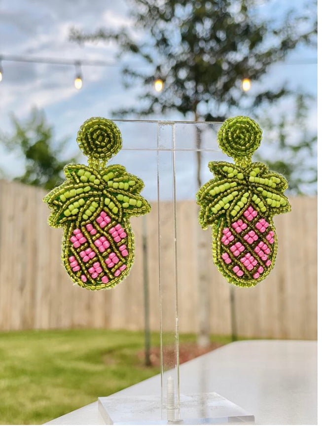 Pineapple earrings